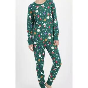 Brand New Holiday Lane Toddler Size 2T Green Ornament 2 Set Pajama Set Lounge